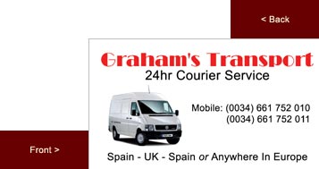 Grahams Transport Business Card