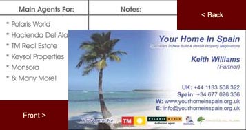 Your Home In Spain Business Card
